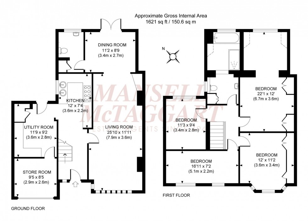 Floorplan for Mill Road, Burgess Hill, RH15