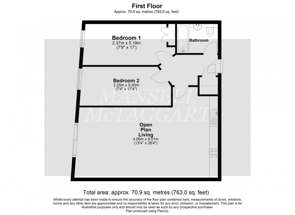 Floorplan for Tower Close, East Grinstead, RH19