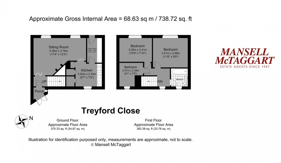 Floorplan for Treyford Close, Brighton, BN2