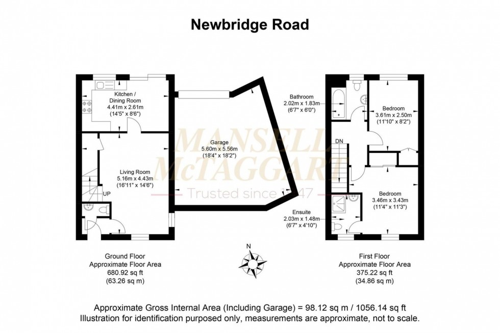 Floorplan for Newbridge Road East, Billingshurst, RH14