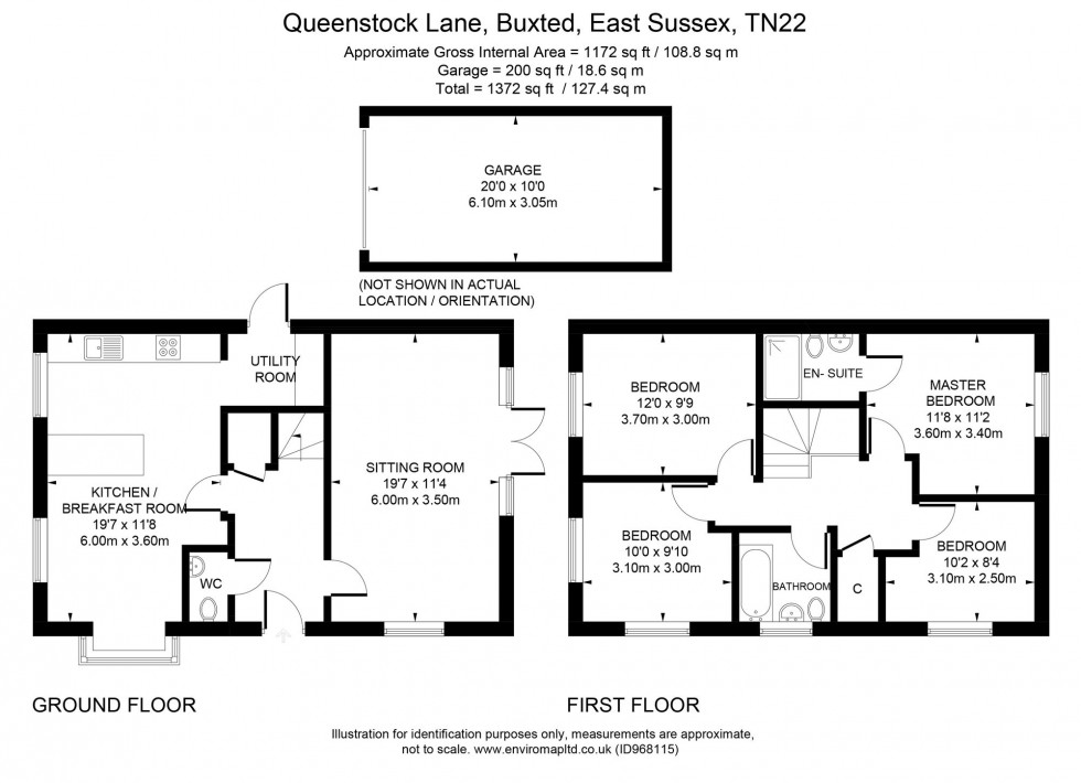 Floorplan for Queenstock Lane, Buxted, TN22