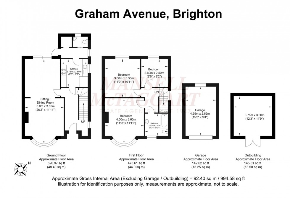 Floorplan for Graham Avenue, Brighton, BN1
