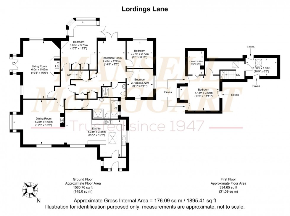 Floorplan for Lordings Lane, West Chiltington, RH20