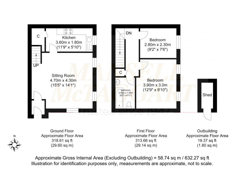 Floorplan for Pouchlands Drive, South Chailey, BN8