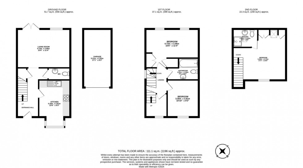 Floorplan for Lawrence Close, Maidenbower, RH10