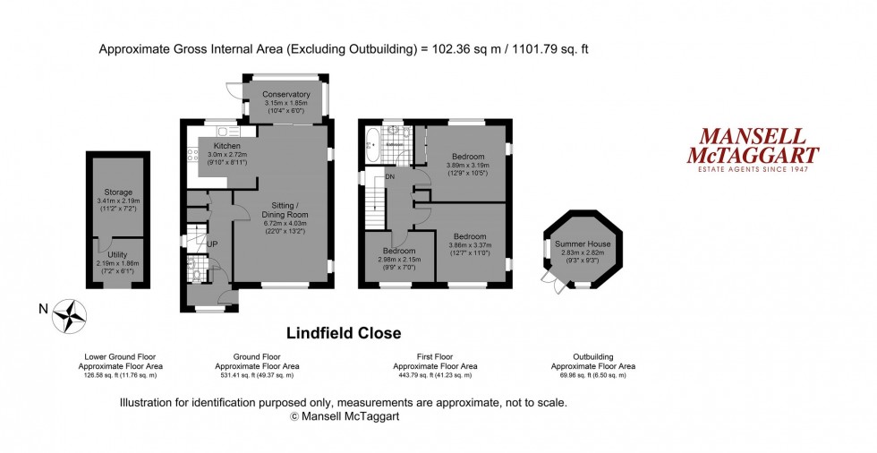 Floorplan for Lindfield Close, Saltdean, BN2