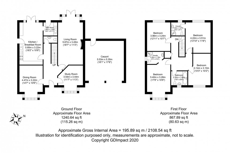 Floorplan for Clackhams Lane, Crowborough, TN6