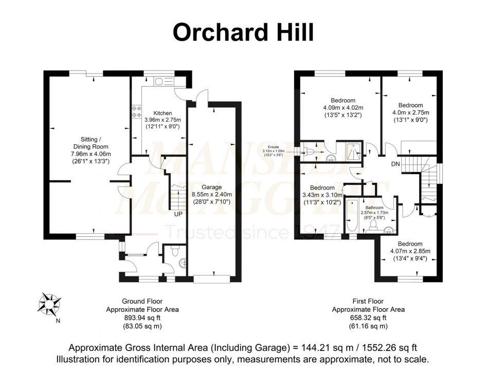 Floorplan for Orchard Hill, Rudgwick, RH12