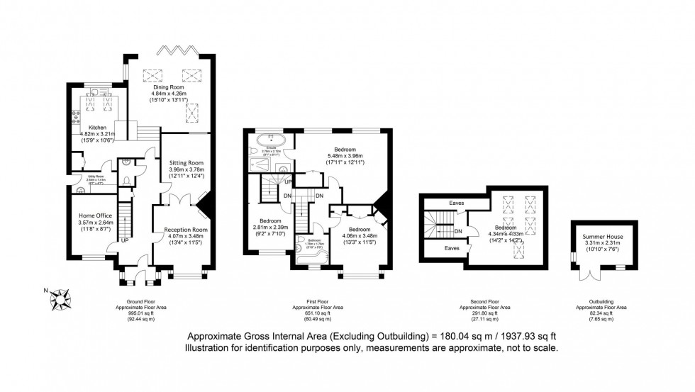 Floorplan for North Way, Lewes, BN7