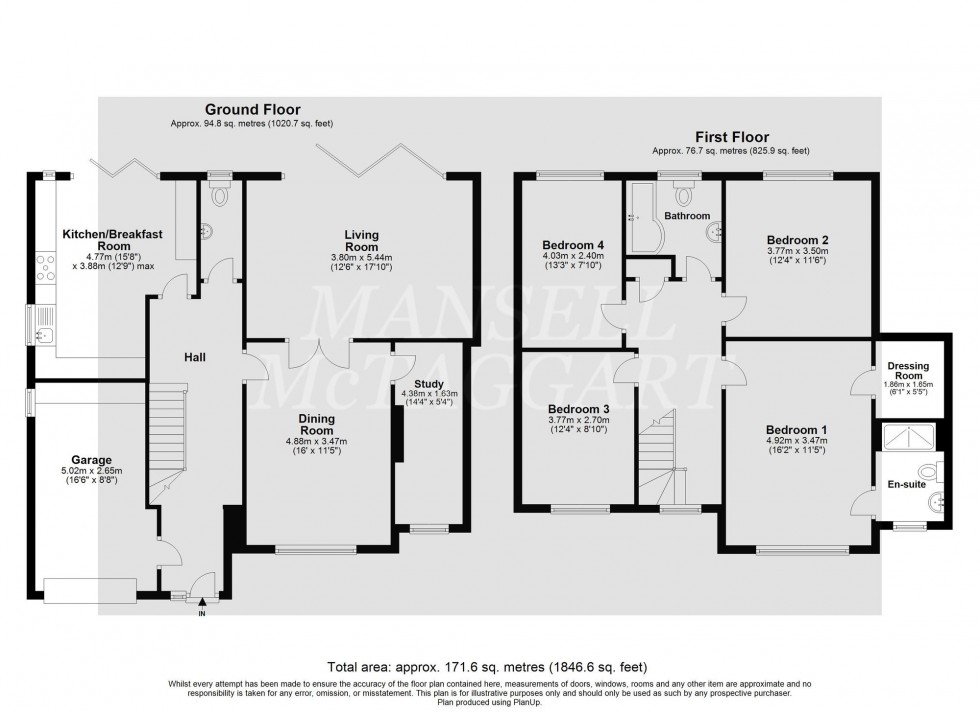 Floorplan for Manor Road, East Grinstead, RH19