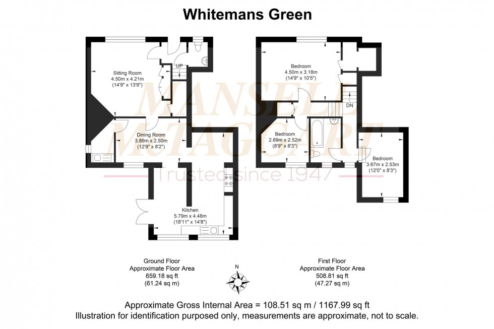 Floorplan for Whitemans Green, Cuckfield, RH17