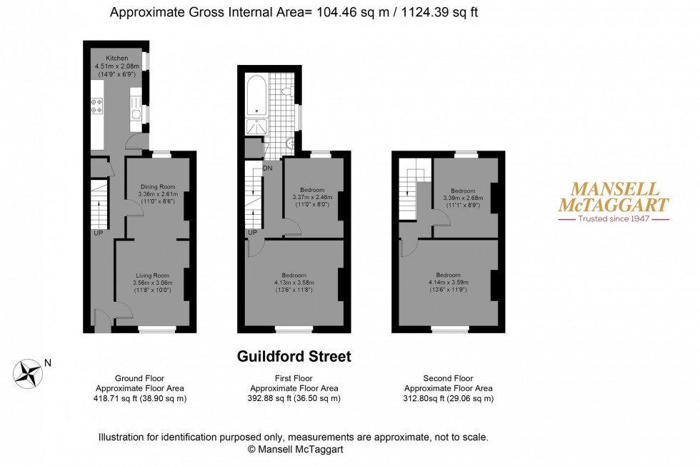 Floorplan for Guildford Street, Brighton, BN1