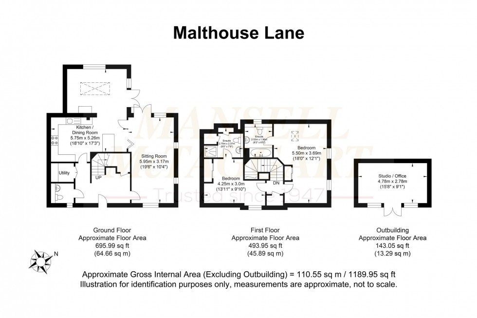 Floorplan for Malthouse Lane, Horley, RH6