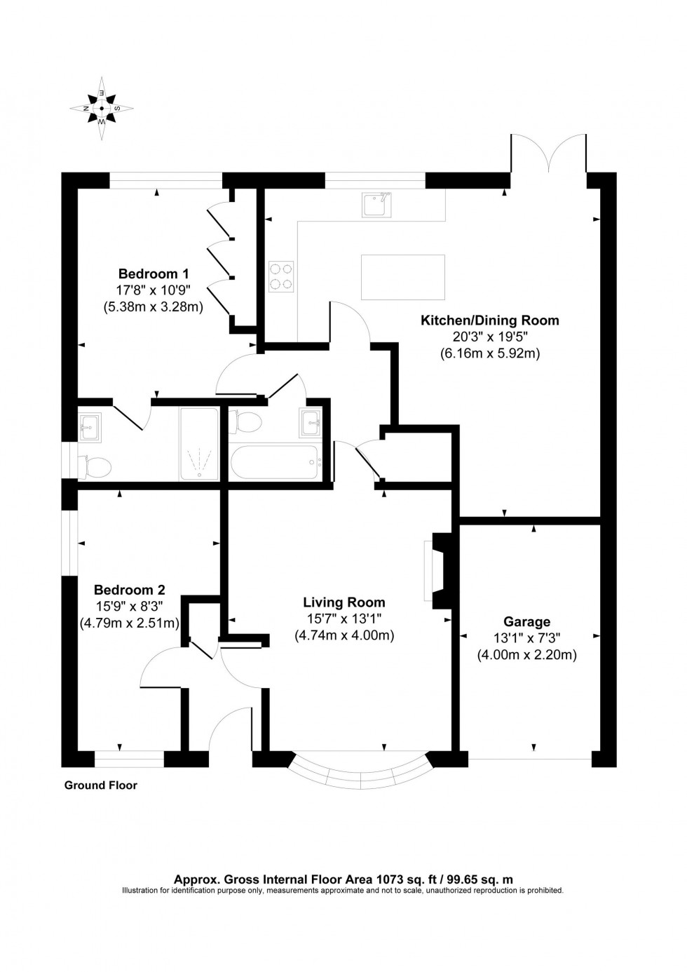 Floorplan for Hillcrest Close, Scaynes Hill, RH17