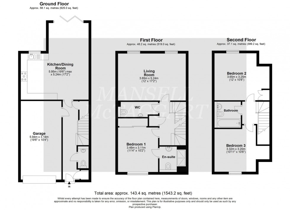 Floorplan for Hightrees, Ifield, RH11