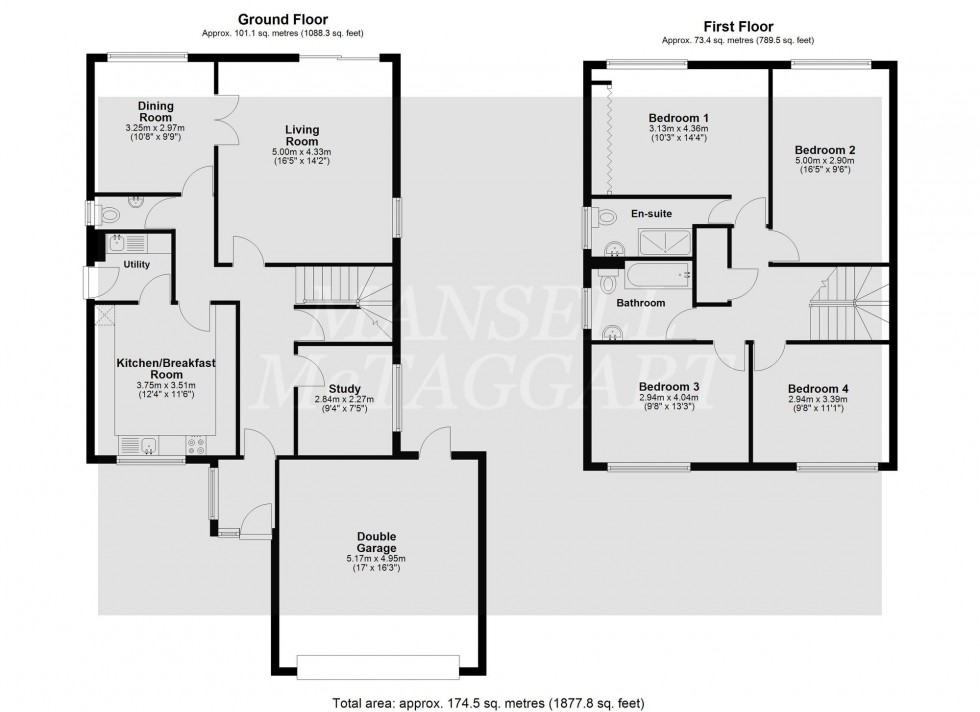 Floorplan for Pine Way Close, East Grinstead, RH19