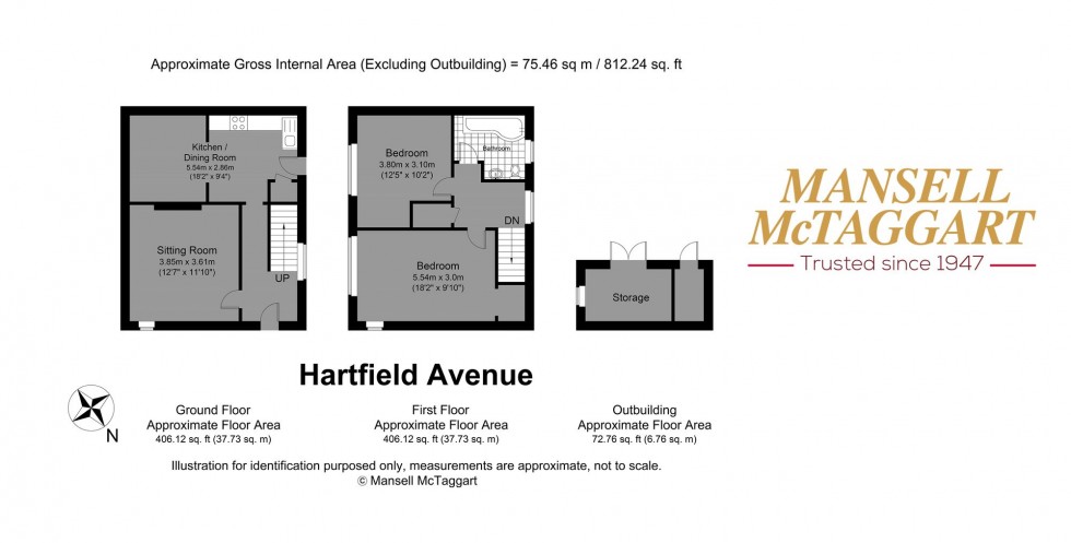 Floorplan for Hartfield Avenue, Brighton, BN1