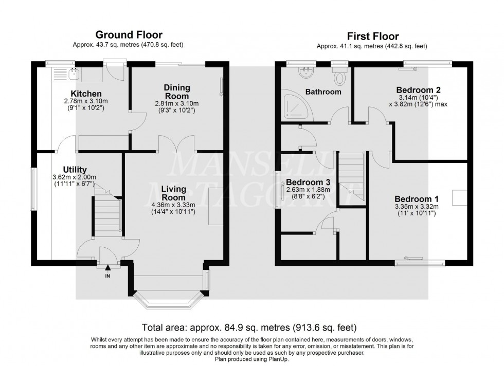 Floorplan for Oatlands, Crawley, RH11