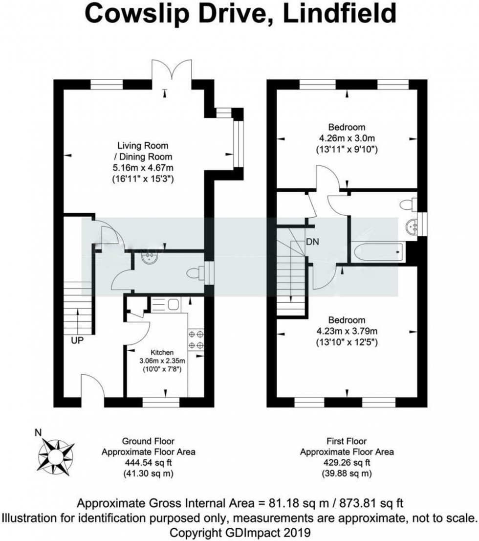 Floorplan for Cowslip Drive, Lindfield, RH16