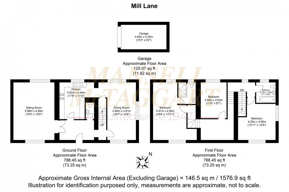 Floorplan for St Georges, Mill Lane, BN8