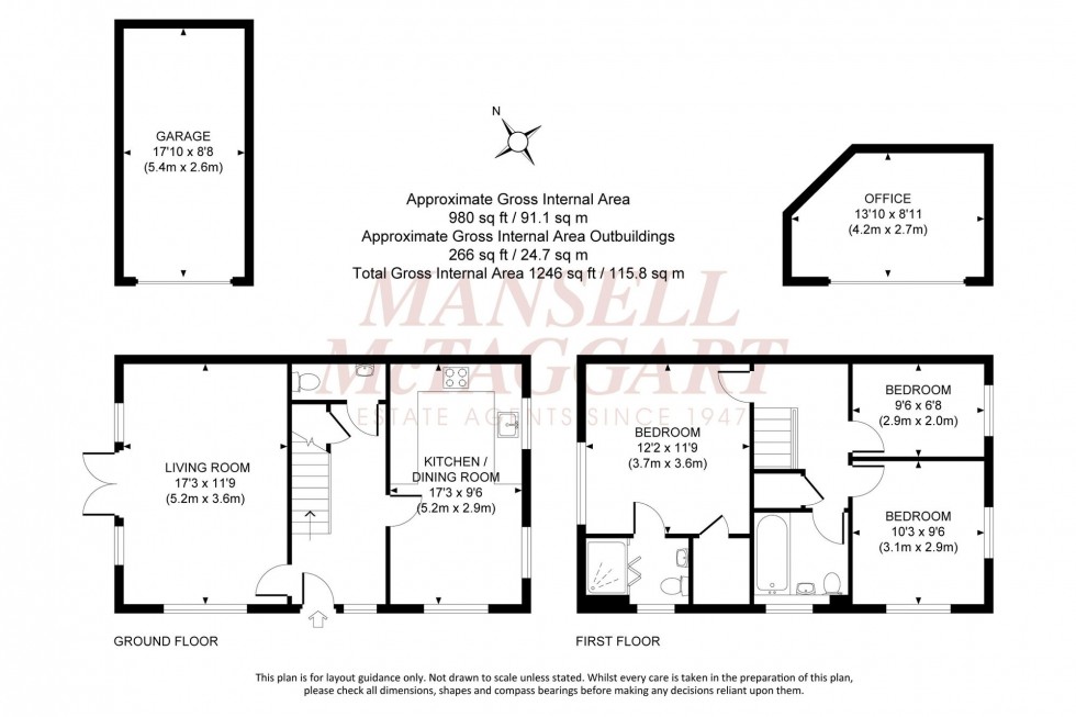 Floorplan for Sycamore Drive, Burgess Hill, RH15
