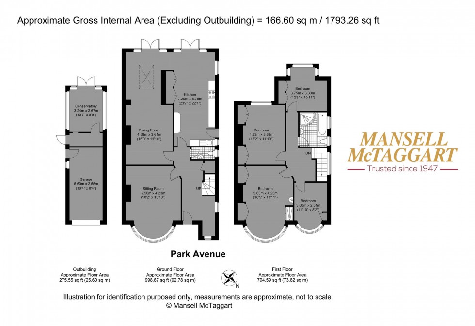 Floorplan for Park Avenue, Hove, BN3