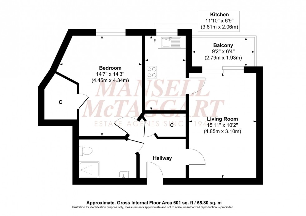 Floorplan for The Brow, Corbett Court The Brow, RH15