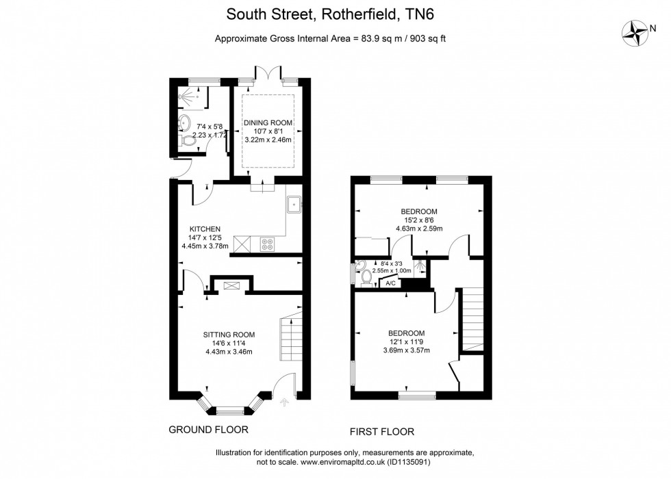 Floorplan for South Street, Rotherfield, TN6