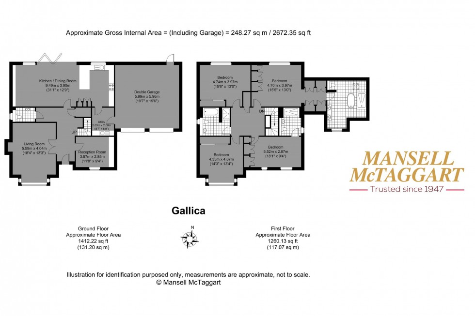 Floorplan for Gallica Place, Common Road, TN17