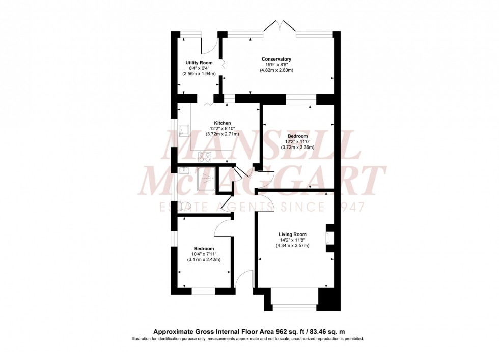 Floorplan for St. Wilfrids Road, Burgess Hill, RH15