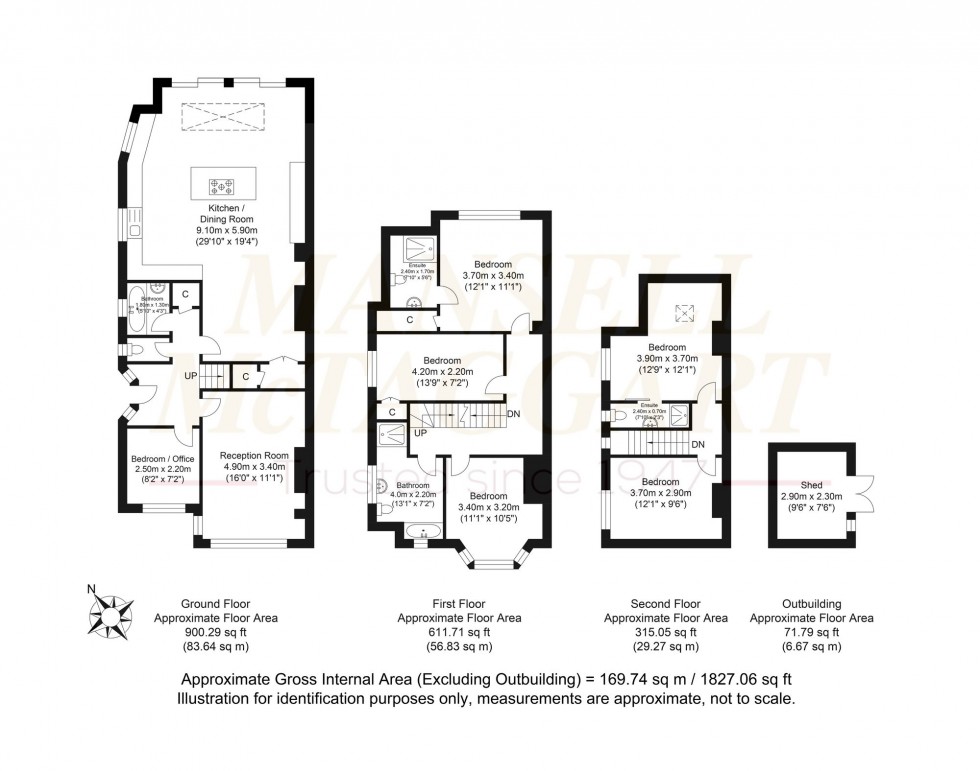 Floorplan for Nevill Avenue, Hove, BN3