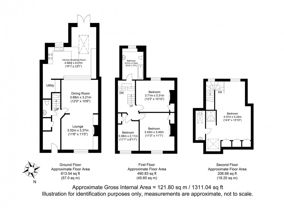 Floorplan for Priory Street, Lewes, BN7