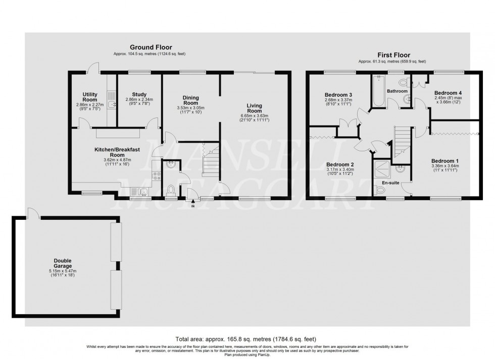 Floorplan for Mciver Close, Felbridge, RH19