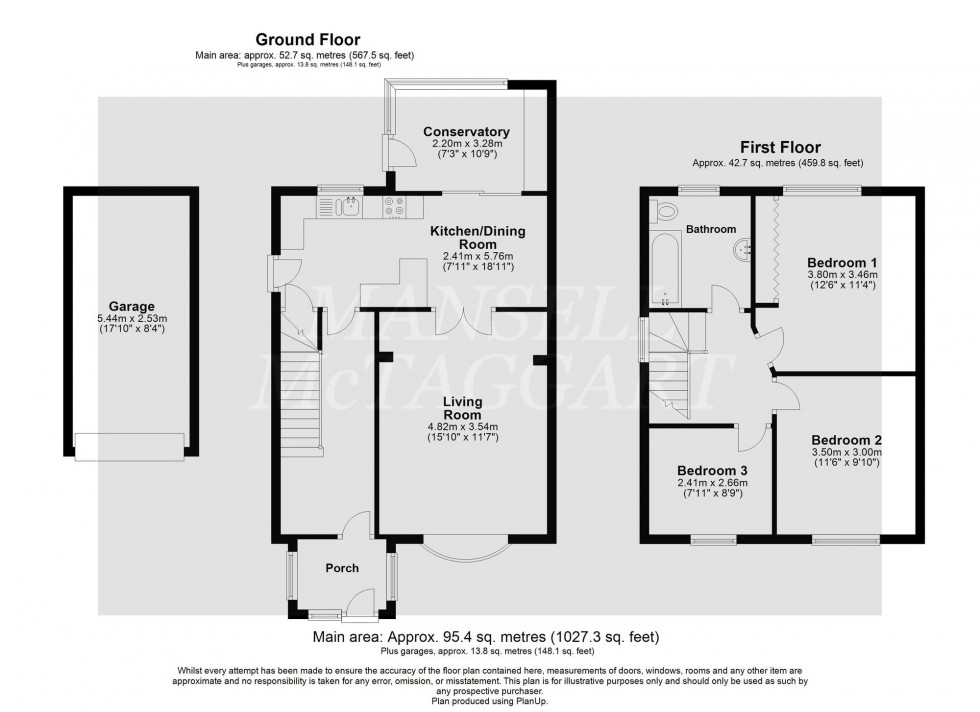 Floorplan for Stafford Road, Crawley, RH11