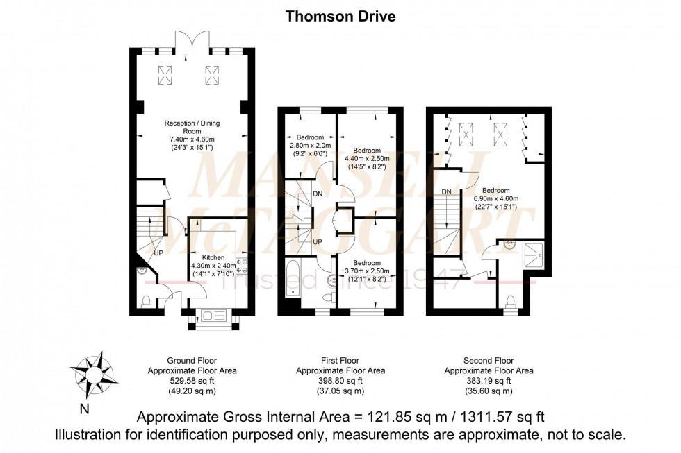 Floorplan for Thompson Drive, Storrington, RH20