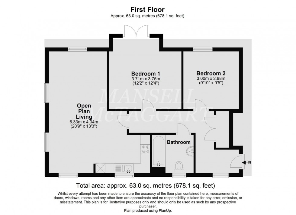 Floorplan for Cornwell Avenue, Crawley, RH10