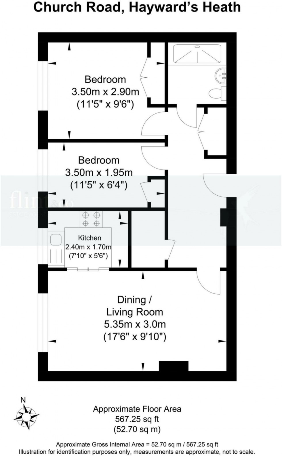 Floorplan for Church Road, Haywards Heath, RH16