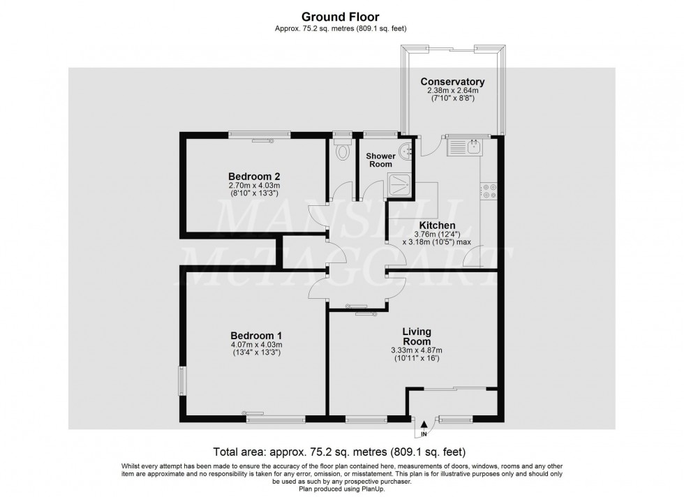 Floorplan for Tilgate Forest Row, Pease Pottage, RH11