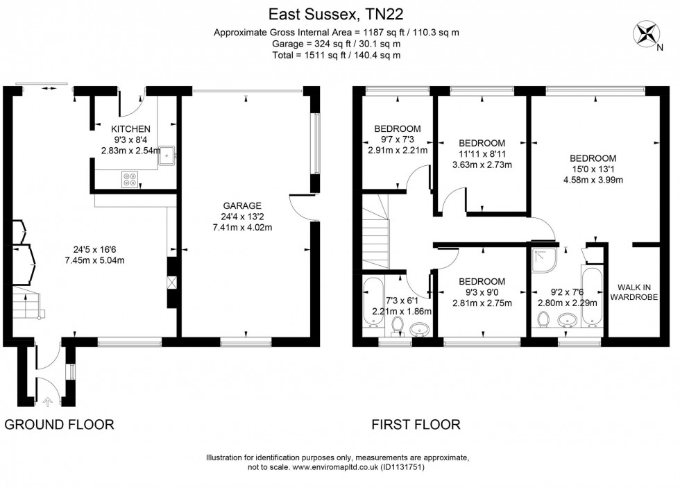 Floorplan for Birch Path, Uckfield, TN22