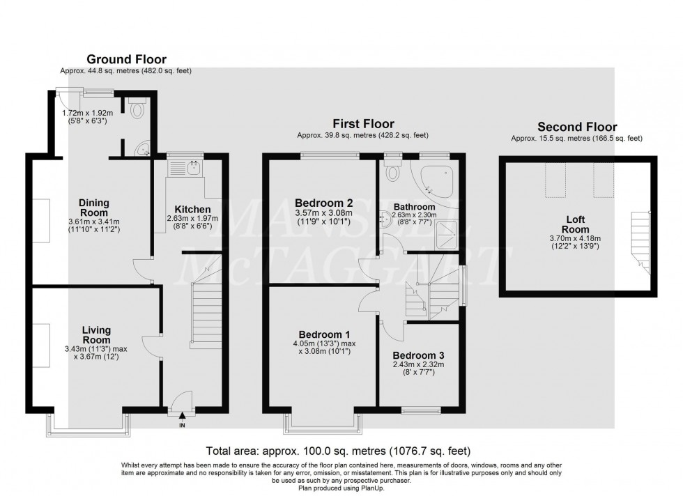 Floorplan for Dallaway Gardens, East Grinstead, RH19