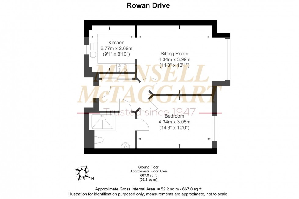 Floorplan for Rowan Drive, Osmund Court Rowan Drive, RH14