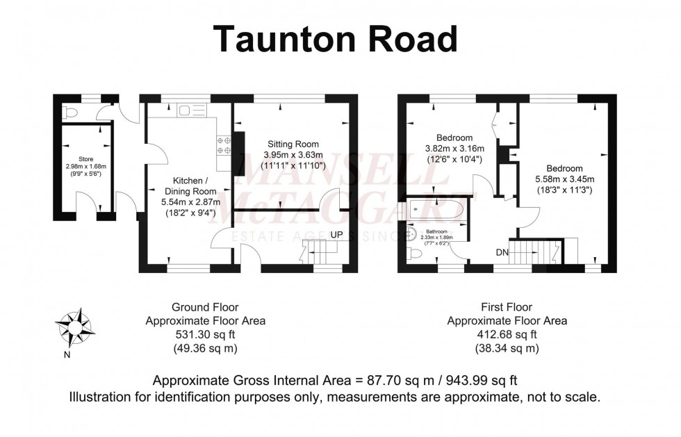 Floorplan for Taunton Road, Brighton, BN2