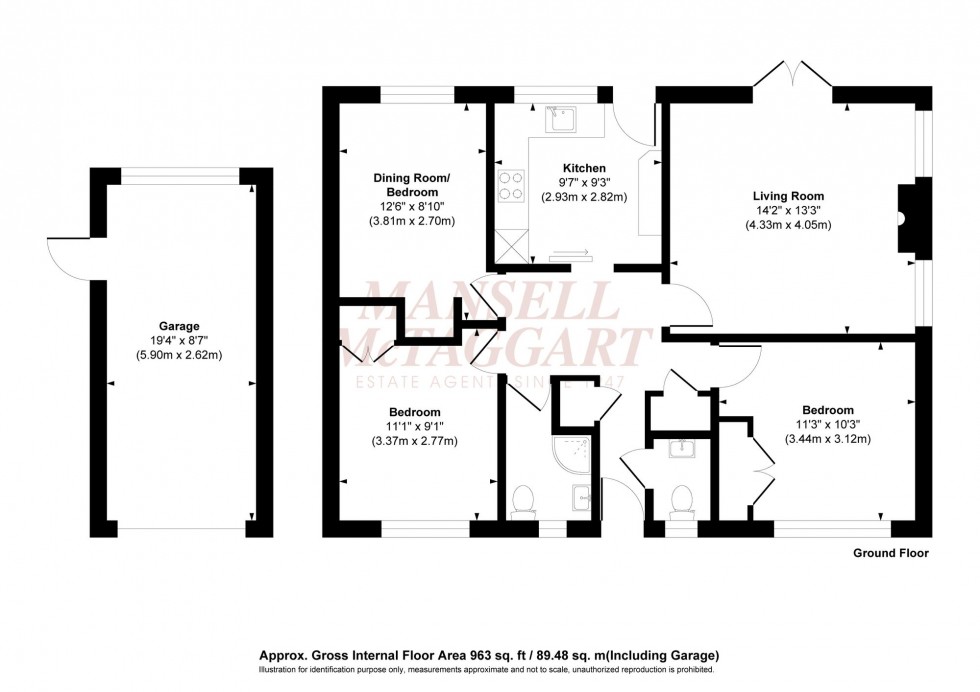 Floorplan for Slimbridge Road, Burgess Hill, RH15