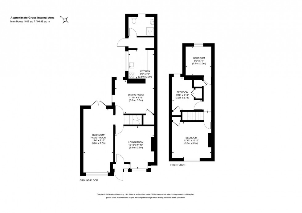 Floorplan for Handcross Road, Staplefield, RH17