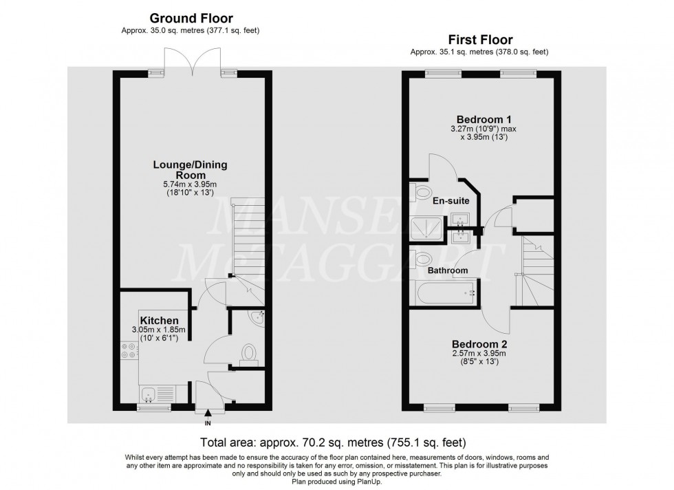 Floorplan for Bedivere Road, Crawley, RH11