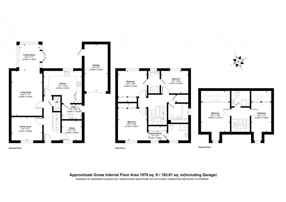 Floorplan for Cedar Avenue, Haywards Heath, RH16