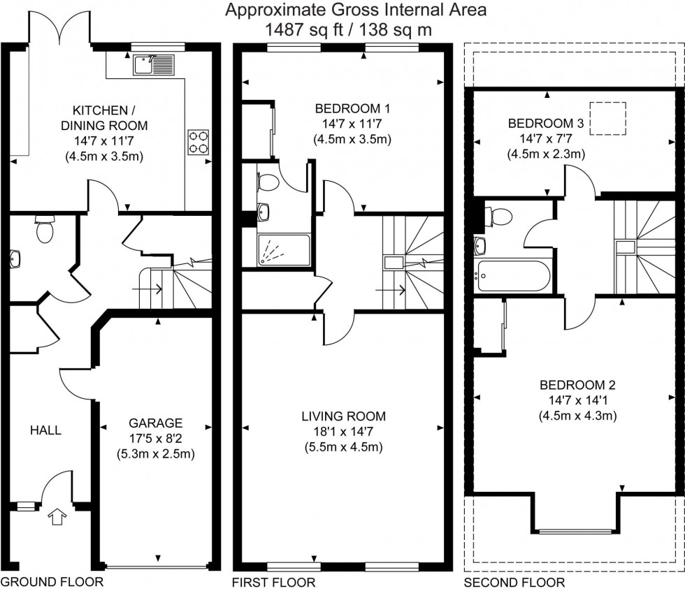 Floorplan for Brick Lane, Cuckfield, RH17