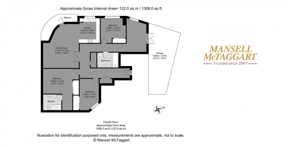 Floorplan for Vallance Gardens, Hove, BN3