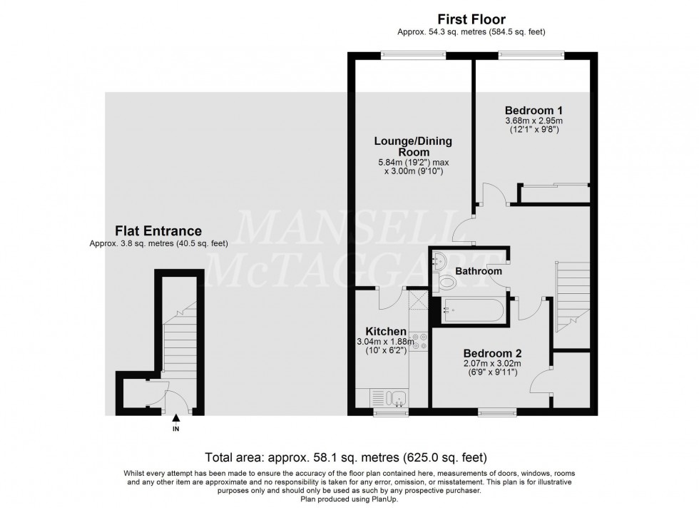 Floorplan for Saltdean Close, Crawley, RH10