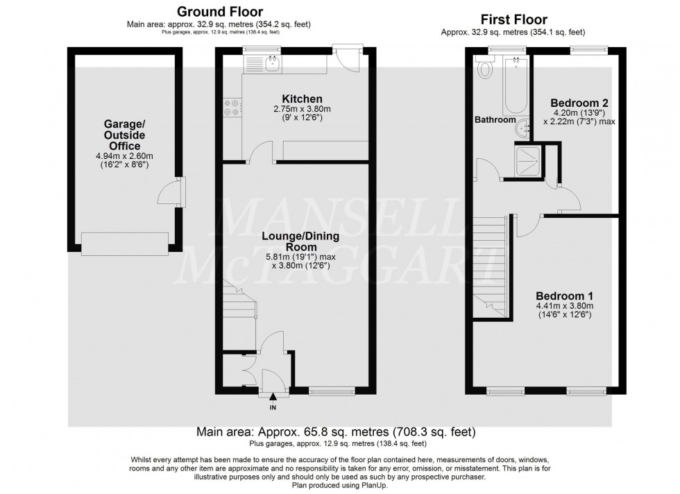 Floorplan for Farm Close, East Grinstead, RH19